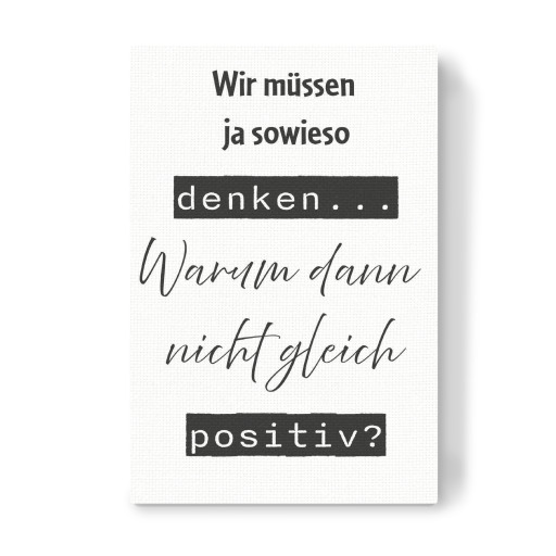 Gleich positiv denken