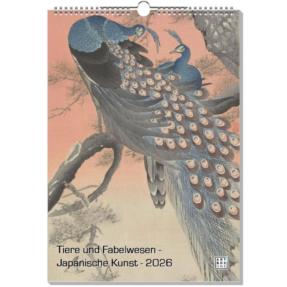 artboxONE Wandkalender A3 2026 Tiere und Fabelwesen - Japanische Kunst Tiere