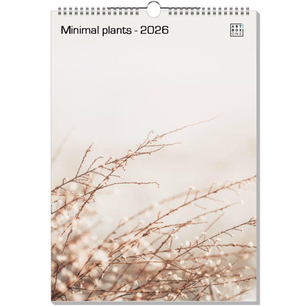 artboxONE Wandkalender A3 2026 Minimal plants Pflanzen