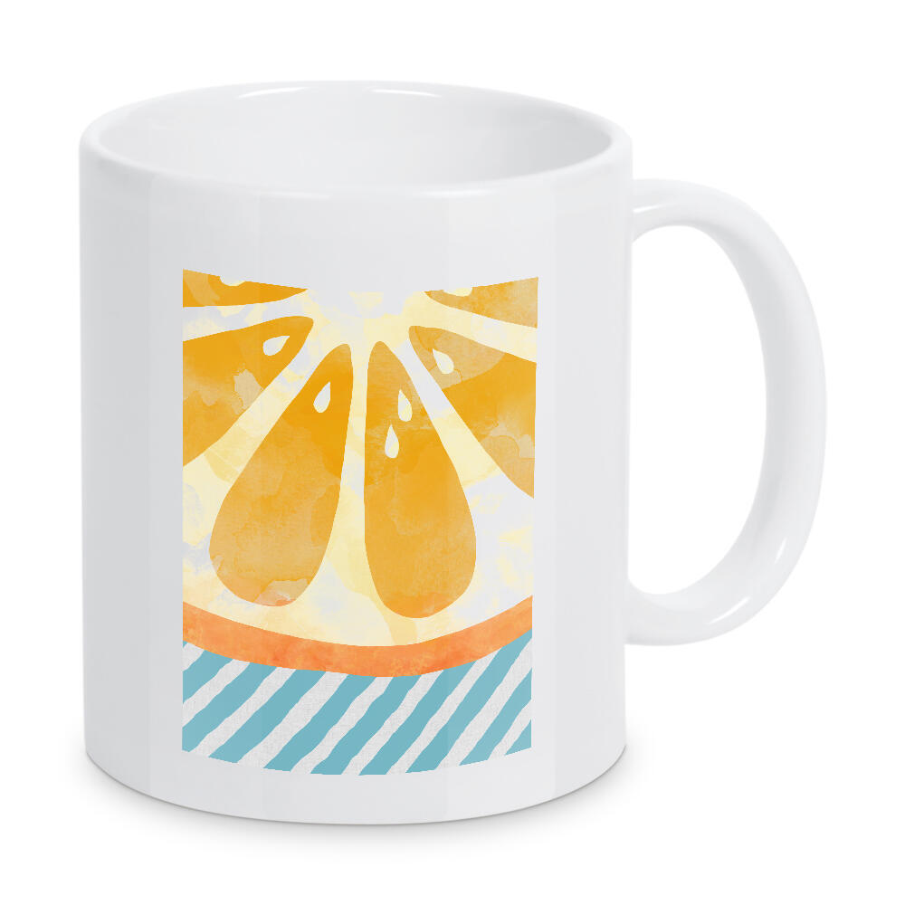 Tasse "Orange Abstract" artboxONE - Essen & Trinken,Abstrakt,Essen & Trinken / Obst & Gemüse