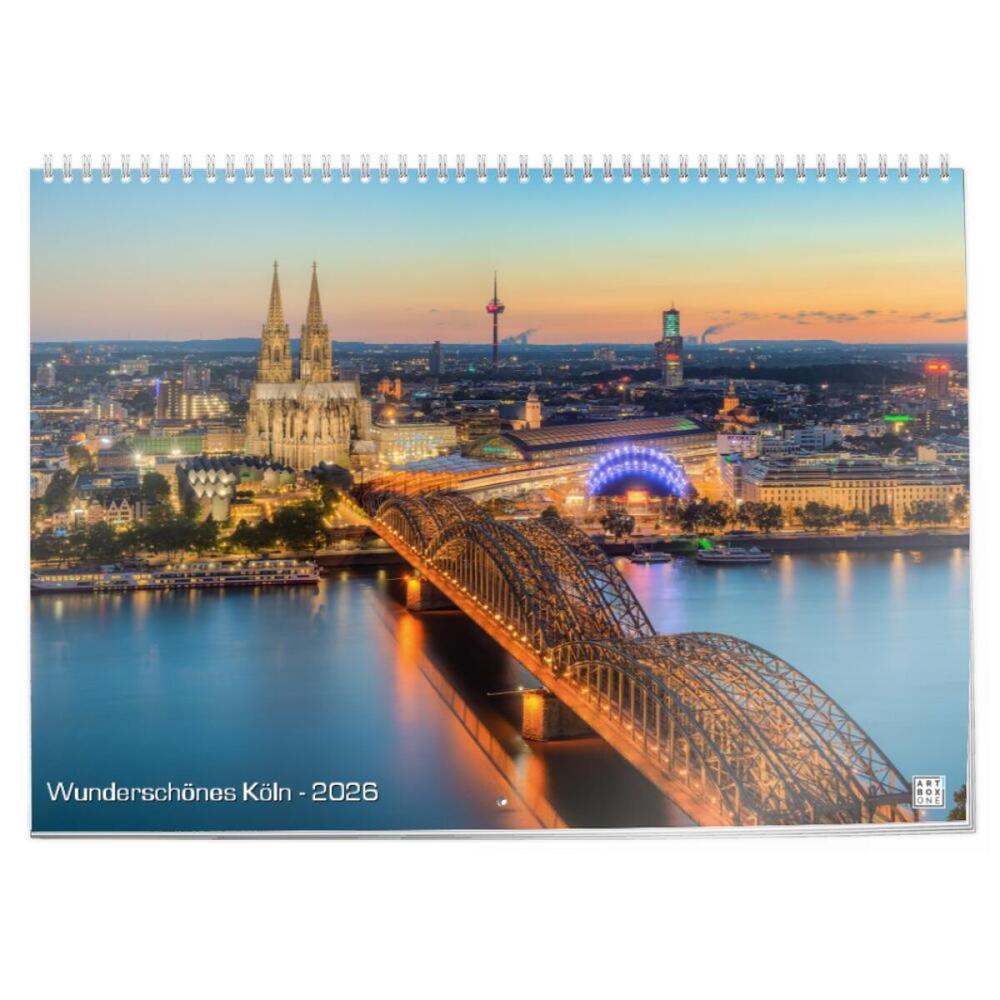 artboxONE Klappkalender A2 2026 Wunderschönes Köln Köln
