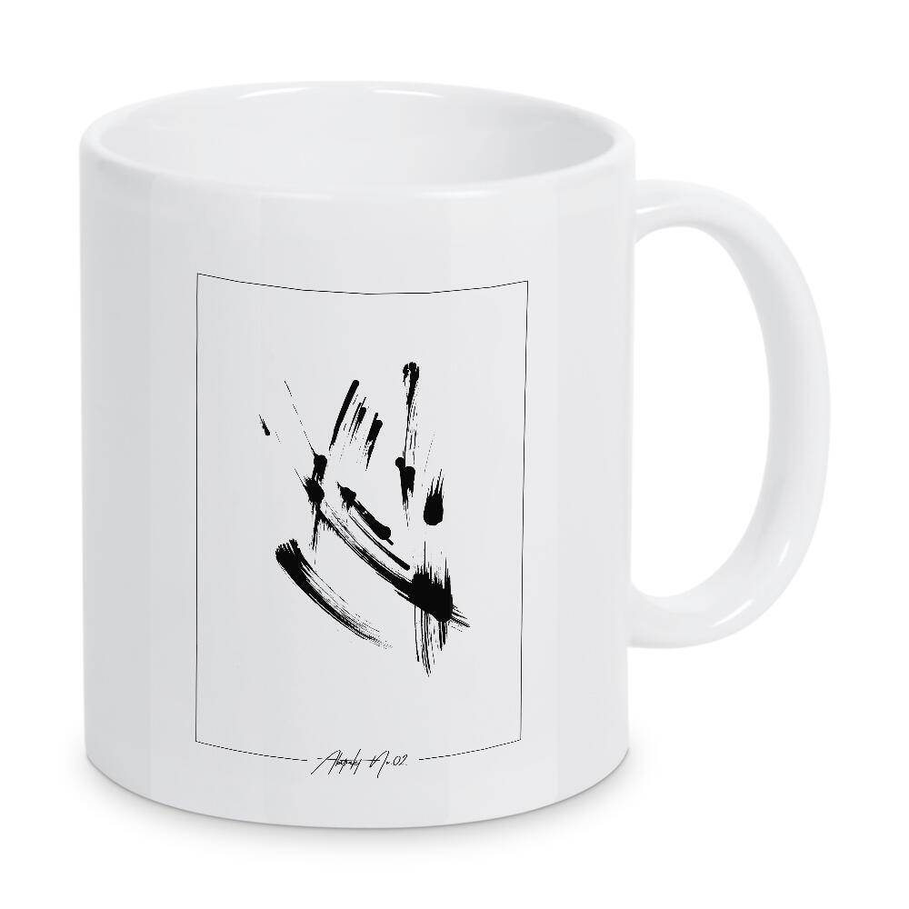 Tasse "ABSTRAKT NO.02" artboxONE - Abstrakt,Schwarzweiß