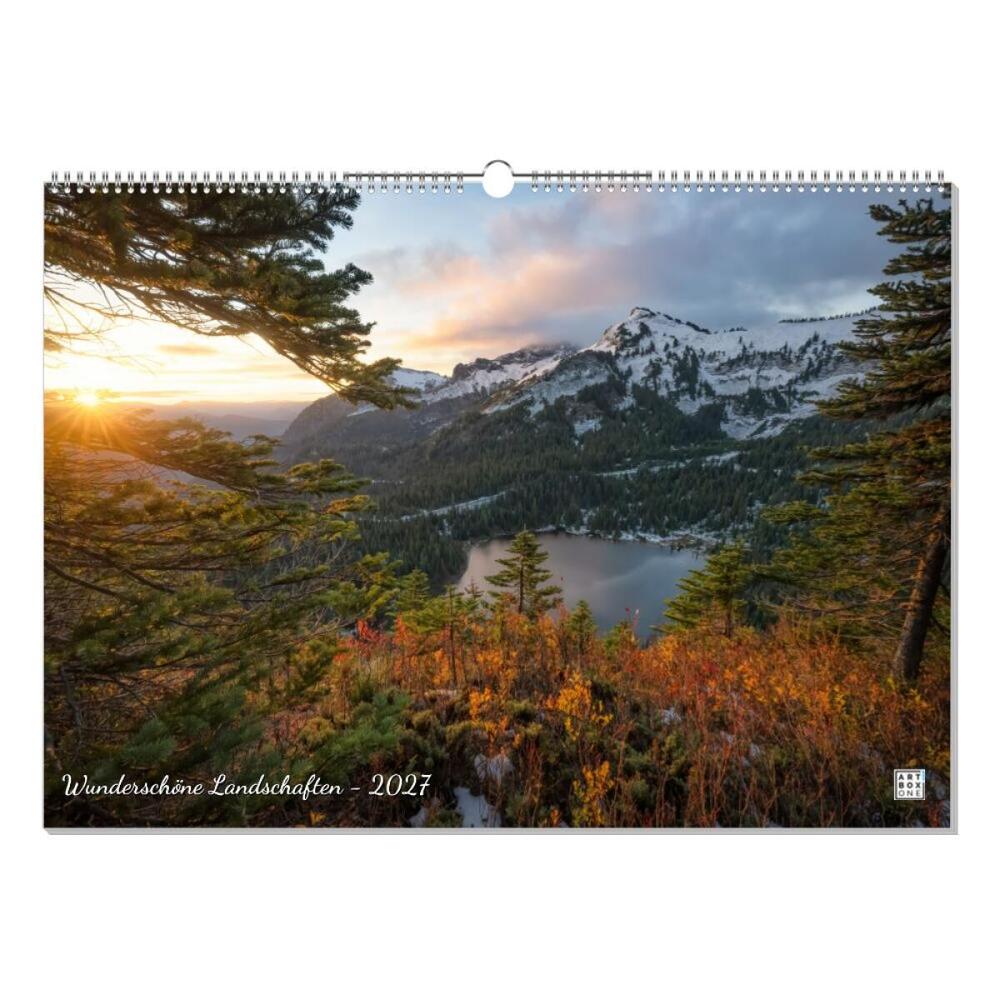 artboxONE Wandkalender A2 2026 Wunderschöne Landschaften Landschaften