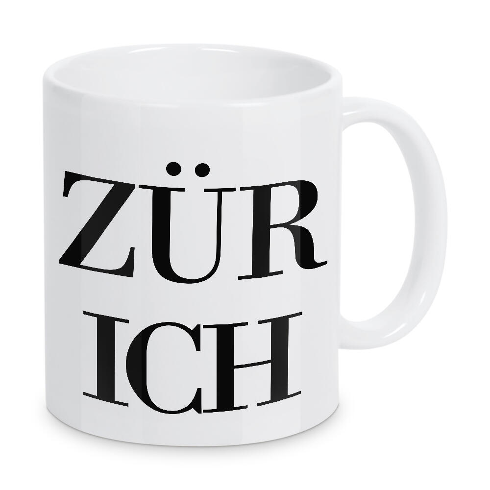 Tasse "Zürich Rosa" artboxONE - Städte,Typografie,Städte / Zürich - Schweiz,Suisse,Switzerland,Buchstaben,Schrift,Letters,Europa