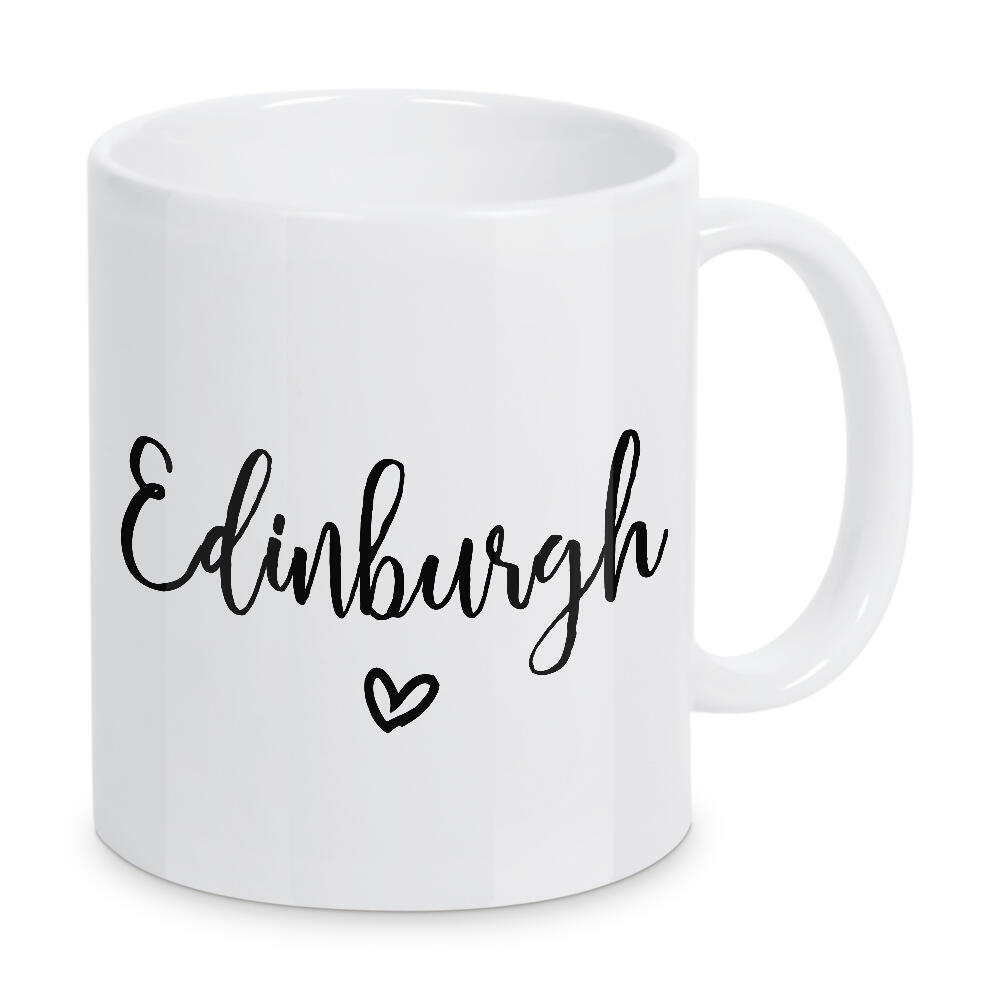 Tasse "I Heart Edinburgh" artboxONE - Städte,Typografie,Schwarzweiß,Städte / Weitere
