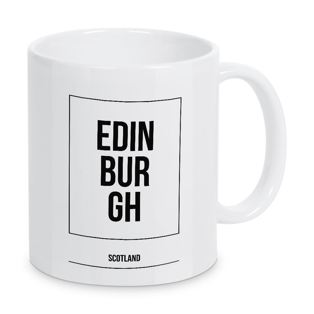 Tasse "Edinburgh Square" artboxONE - Städte,Typografie,Schwarzweiß,Städte / Weitere