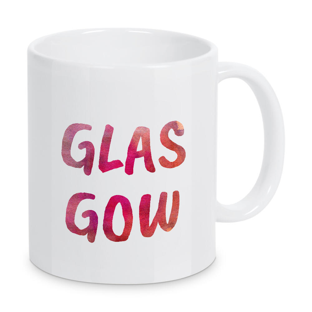 Tasse "Glasgow Aquarell Bunt" artboxONE - Städte,Typografie,Städte / Weitere
