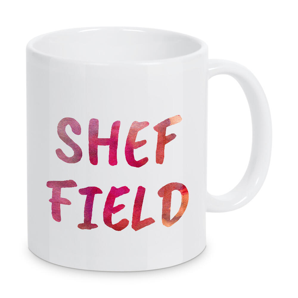 Tasse "Sheffield Aquarell Bunt" artboxONE - Städte,Typografie,Städte / Weitere