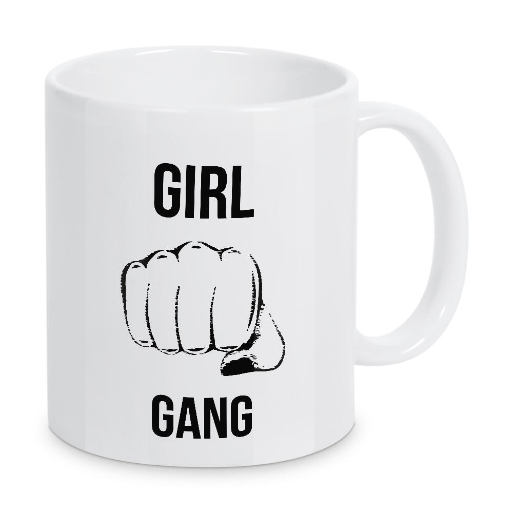 Tasse "Girl Gang" artboxONE - Typografie,Menschen,Schwarzweiß,Liebe,Für Mama
