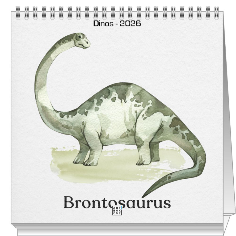 artboxONE Mini-Tischkalender 2024 Dinos Tischkalender Klein 2025 Für Kinder