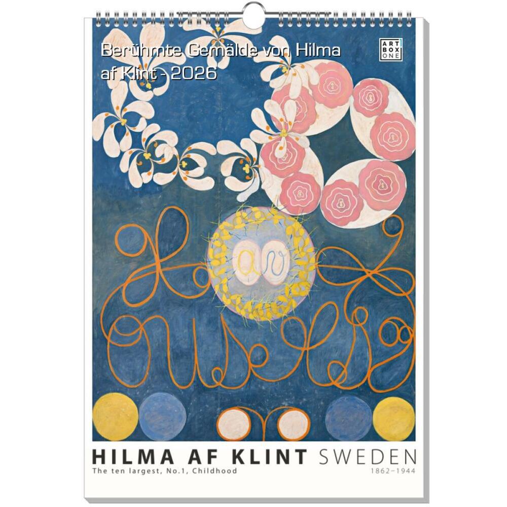 artboxONE Wandkalender A3 2025 Berühmte Gemälde von Hilma af Klint Malerei