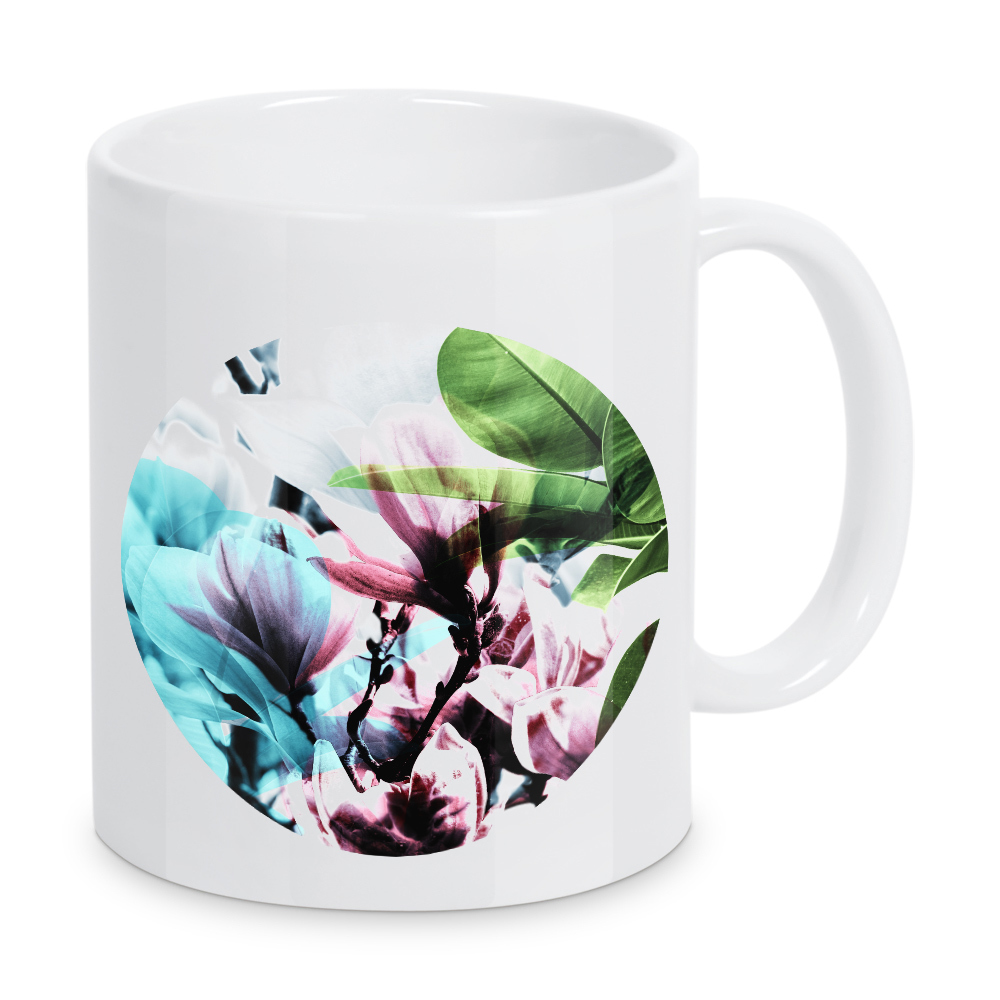 Tasse "Magnolia 02" artboxONE - Natur,Floral - Magnolie,Blume,Blumen,Baum,Natur,Muster,Flowers,Nature,Wiese,Meadow,Strauss,Bouquet