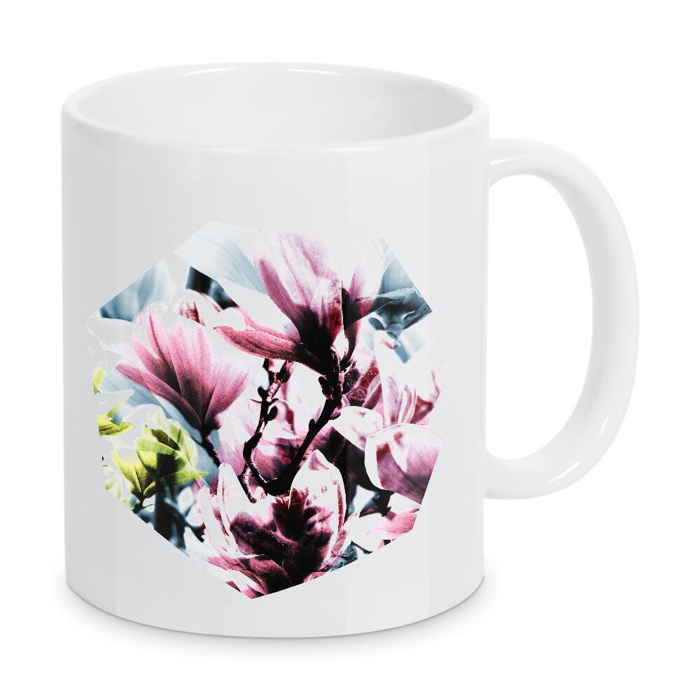 Tasse "Magnolia 01" artboxONE - Natur,Floral - Magnolie,Blume,Blumen,Baum,Natur,Muster,Flowers,Nature,Wiese,Meadow,Strauss,Bouquet