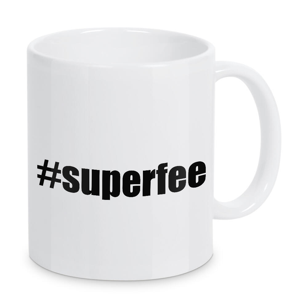 Tasse "Superfee" artboxONE - Typografie,Schwarzweiß - Superfee,Kundenservice,Fee,Team,Familie