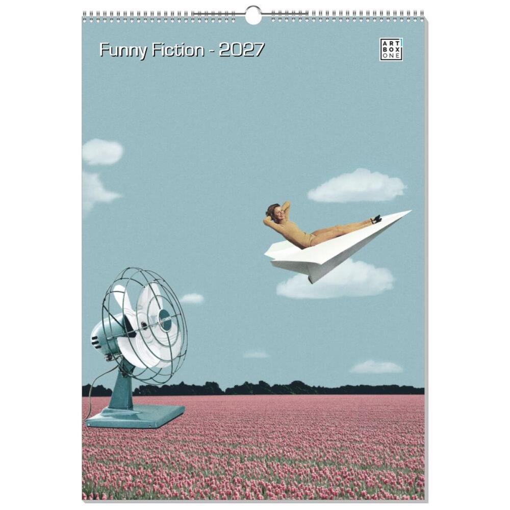 artboxONE Wandkalender A2 2026 Funny Fiction Surrealismus