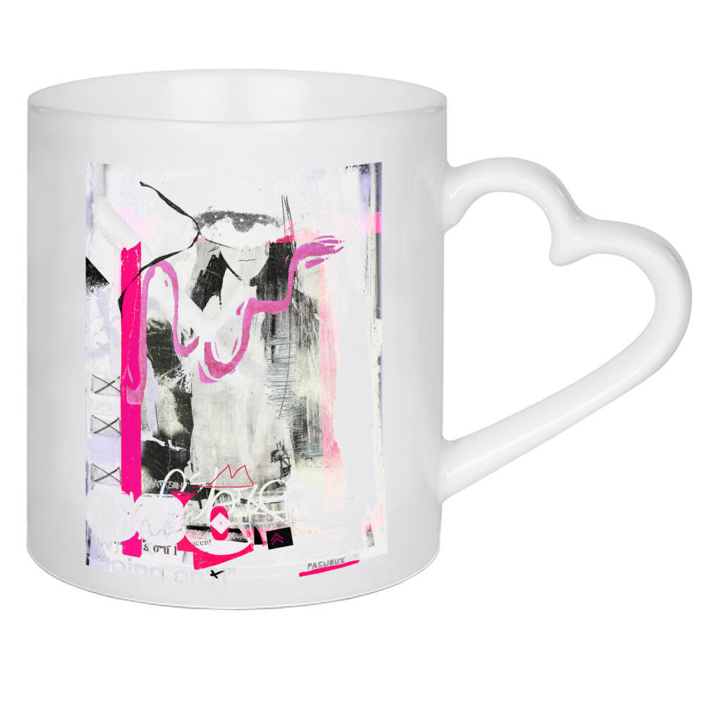 Herztasse "Pink soul" artboxONE - Abstrakt,Fashion