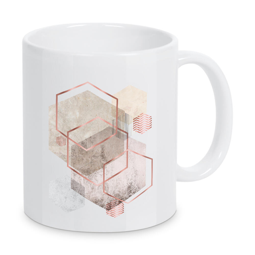 Tasse "Hexagonal Geo No. 3" artboxONE - Abstrakt,Geometrie