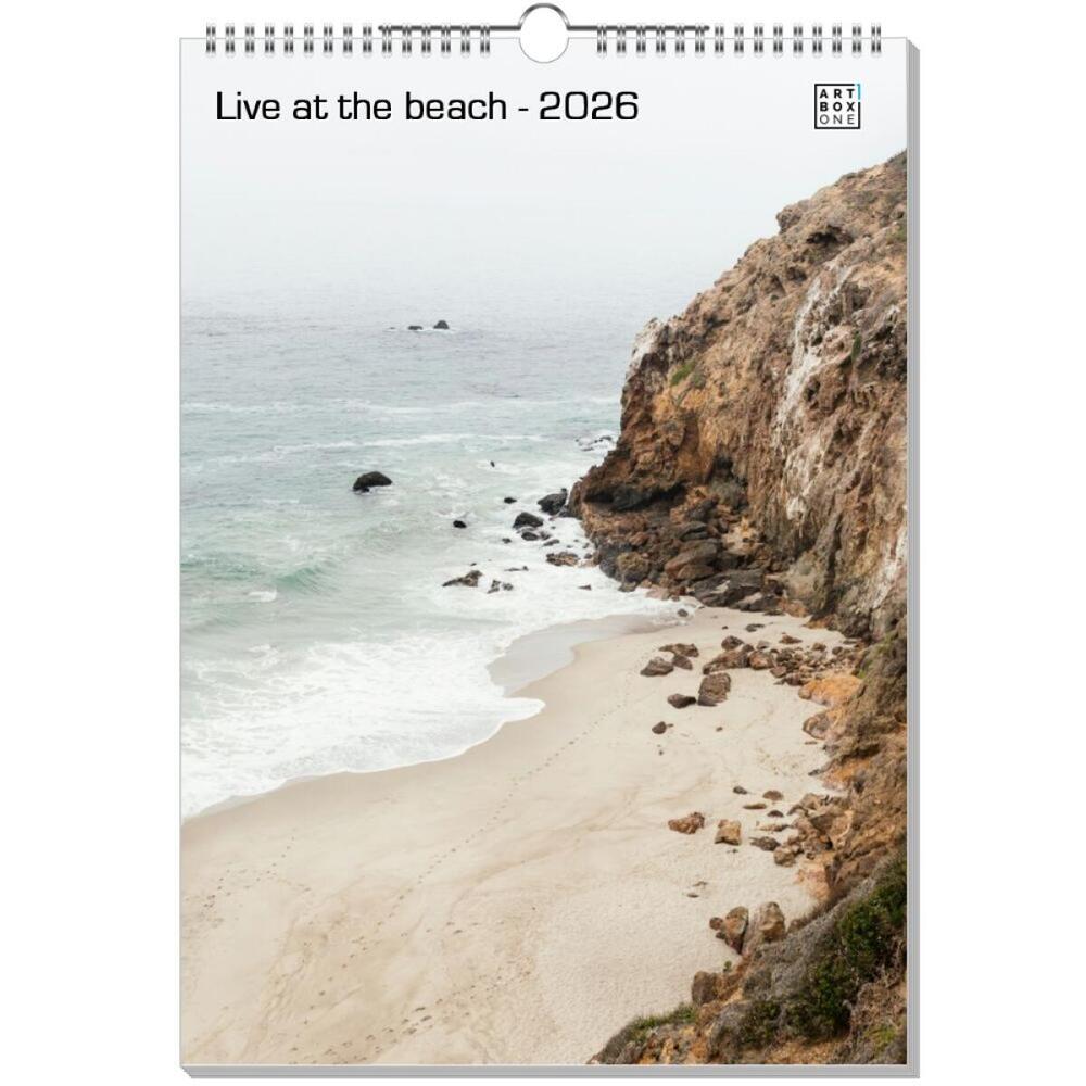 artboxONE Wandkalender A3 2026 Live at the beach Strand