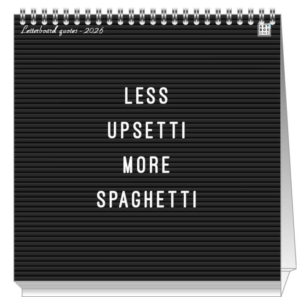 artboxONE Mini-Tischkalender 2024 Letterboard quotes Tischkalender Klein 2025 Lustig
