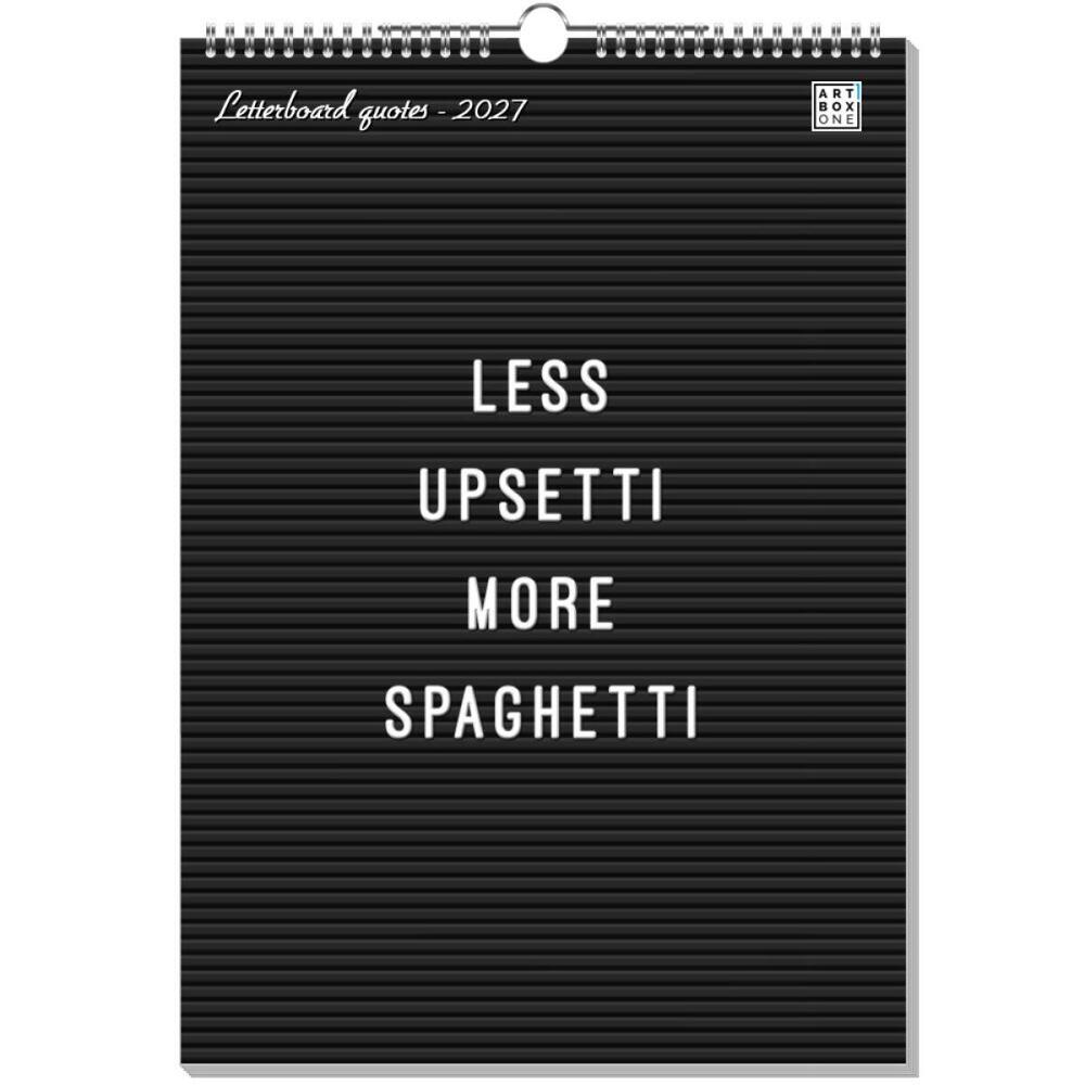 artboxONE Wandkalender A3 2026 Letterboard quotes Lustig