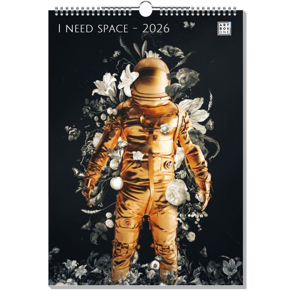 artboxONE Wandkalender A3 2026 I need space Weltraum