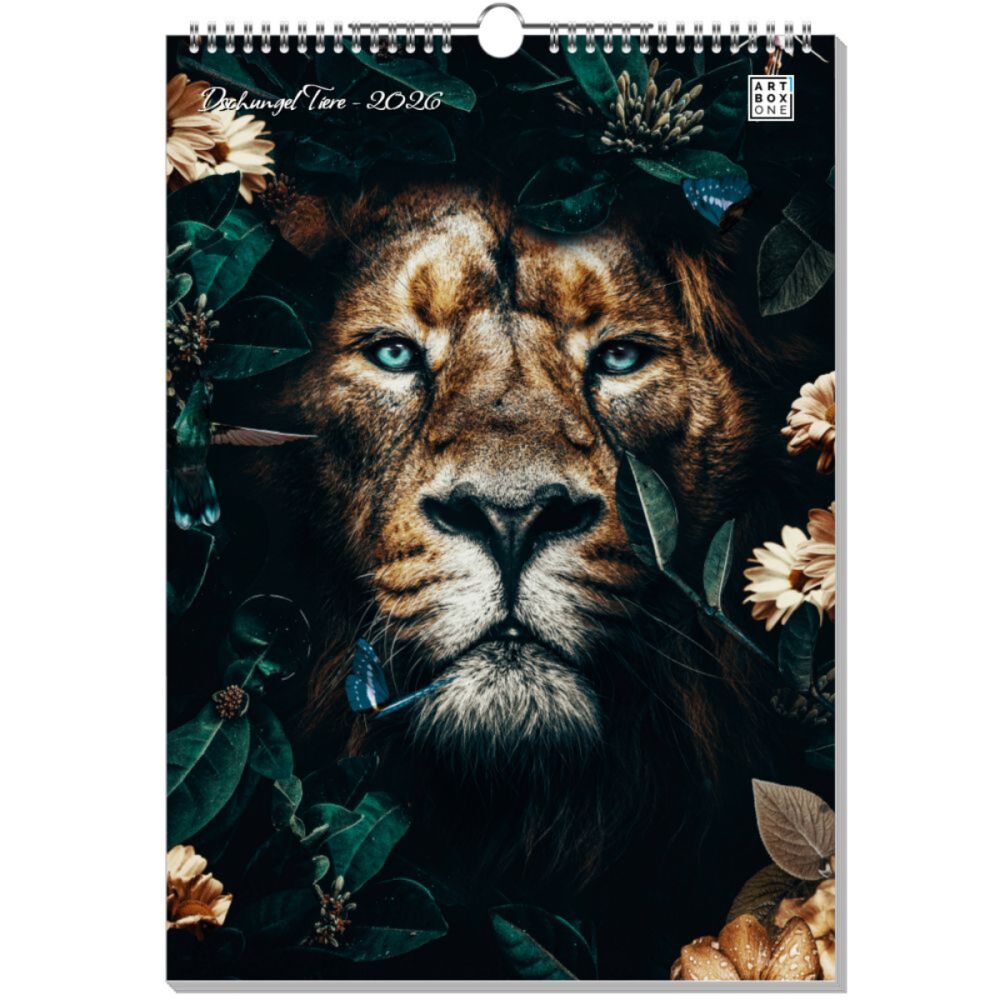 artboxONE Wandkalender A3 2026 Dschungel Tiere Tiere