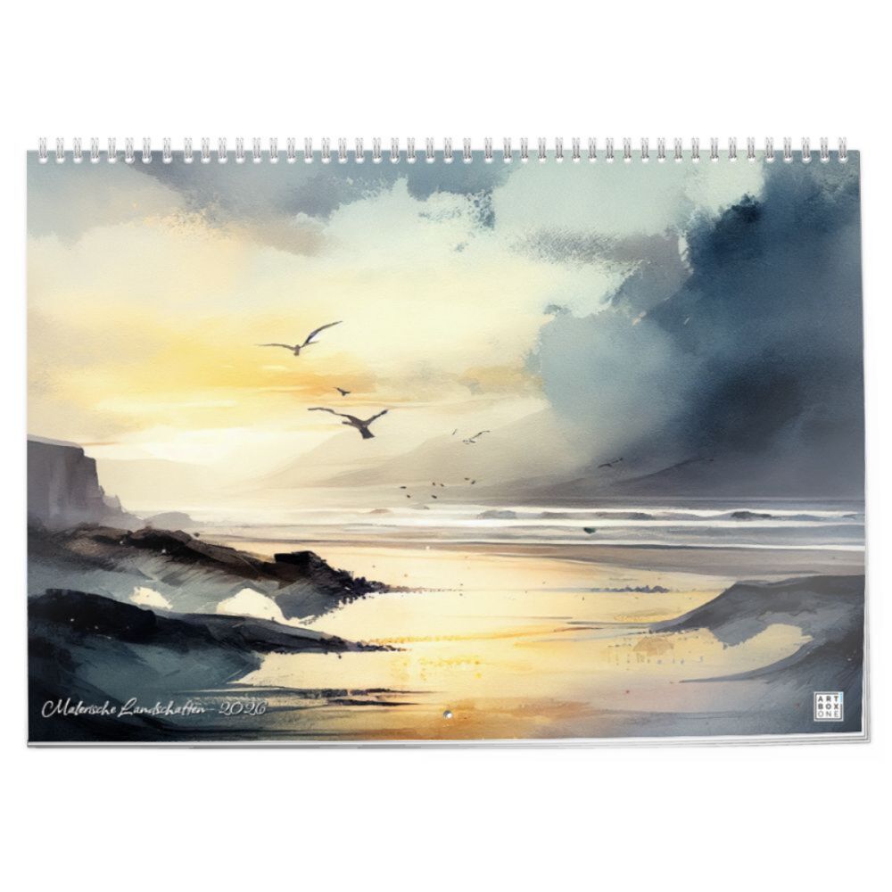 artboxONE Klappkalender A3 2026 Malerische Landschaften Natur