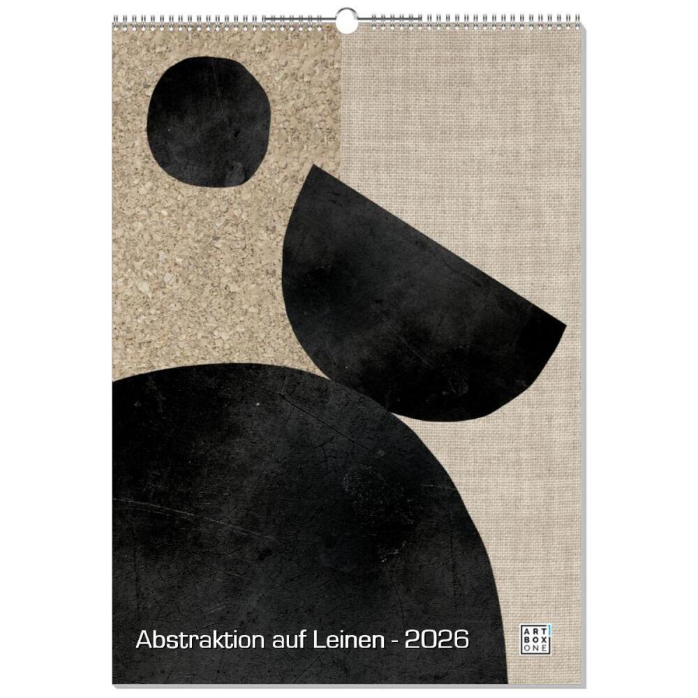 artboxONE Wandkalender A2 2026 Abstraktion auf Leinen Abstrakt