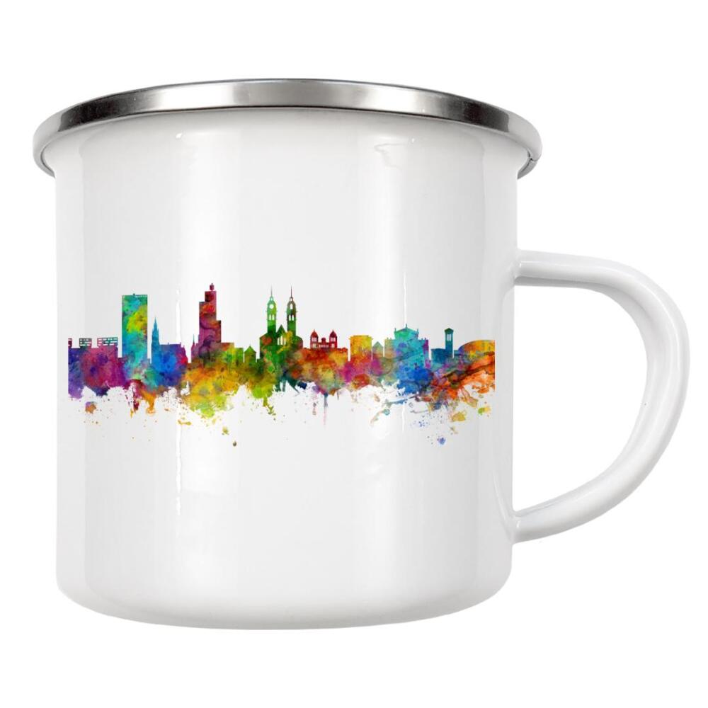 Emaille Tasse "Winterthur Switzerland Skyline" artboxONE - Städte,Reise
