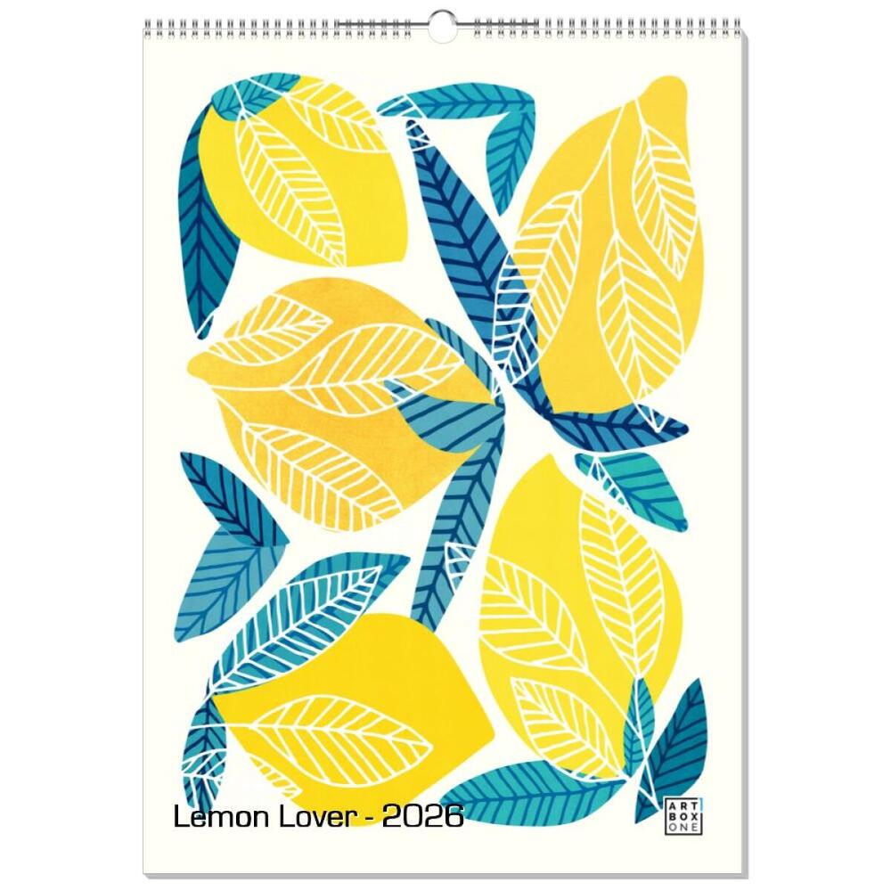 artboxONE Wandkalender A2 2026 Lemon Lover Zitronen