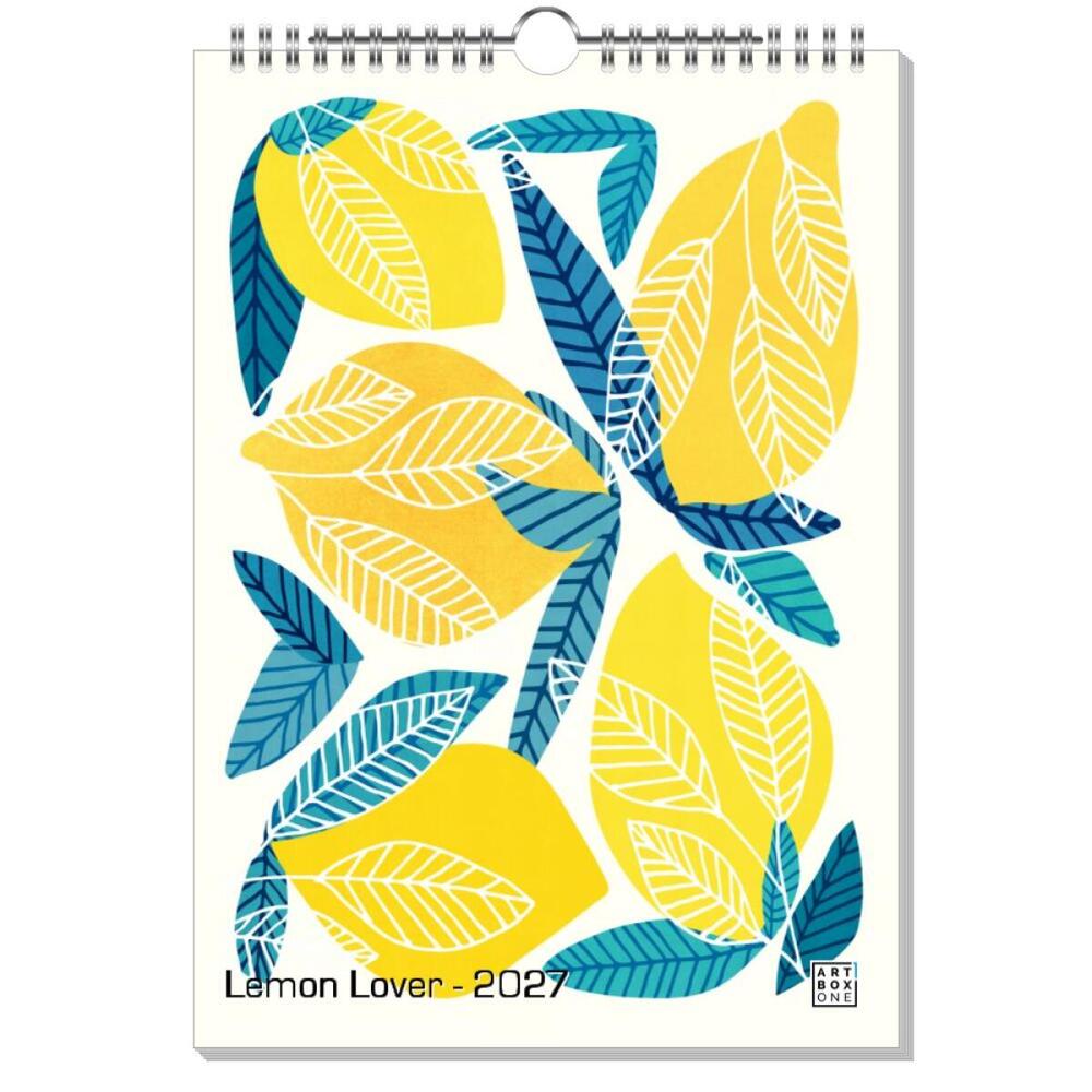 artboxONE Wandkalender A4 2026 Lemon Lover Zitronen