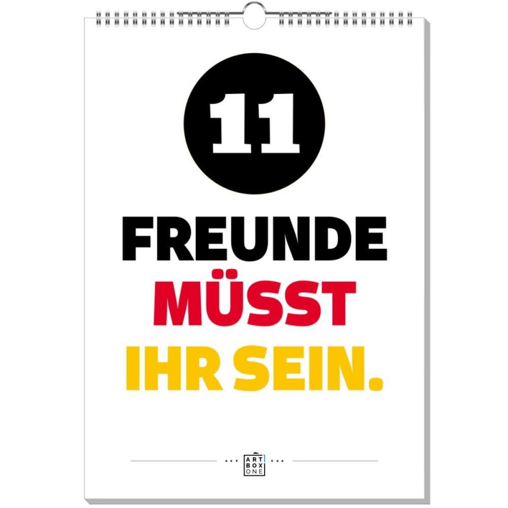 artboxONE Wandkalender A3 2026 Fussball Typografie Fussball