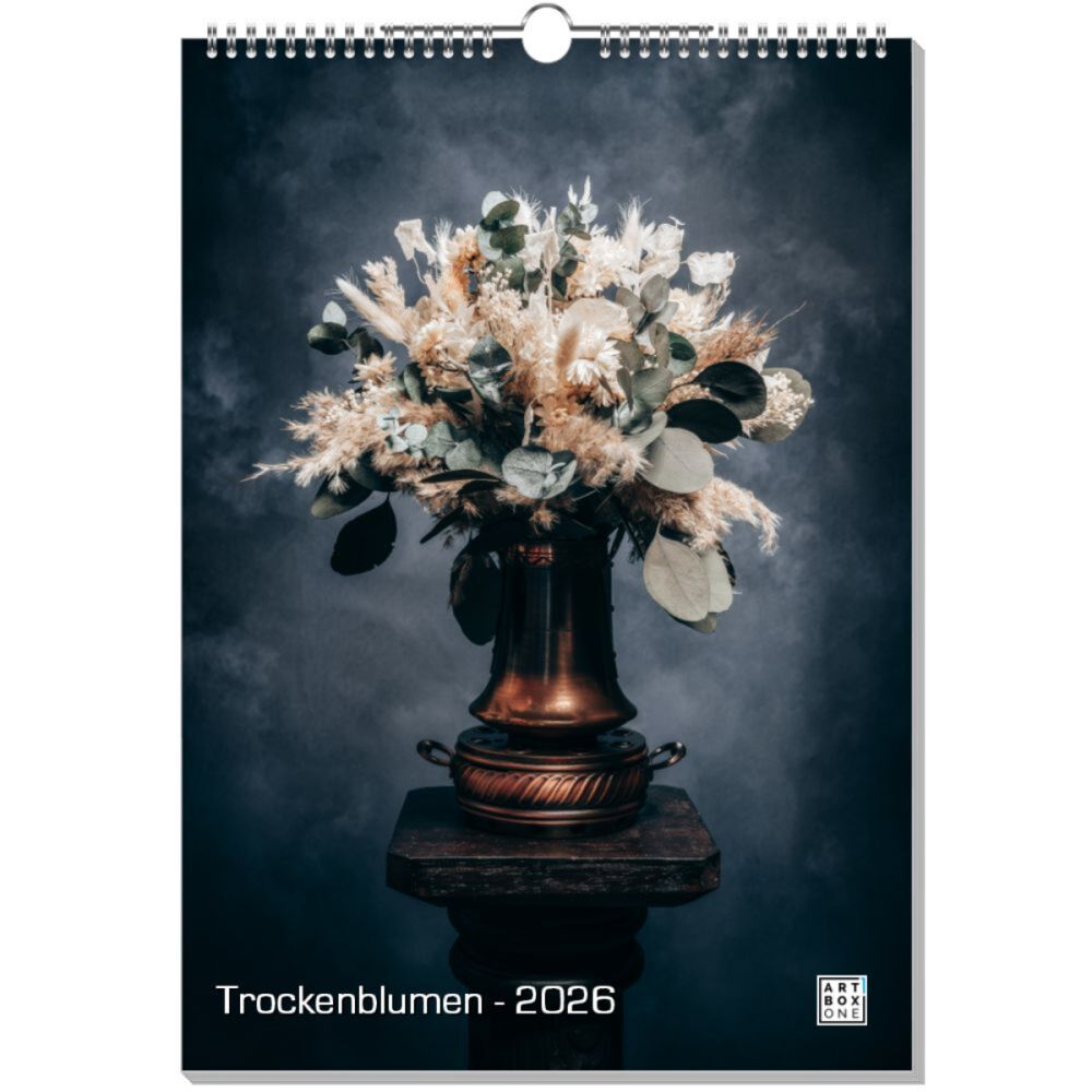 artboxONE Wandkalender A3 2026 Trockenblumen Trockenblumen