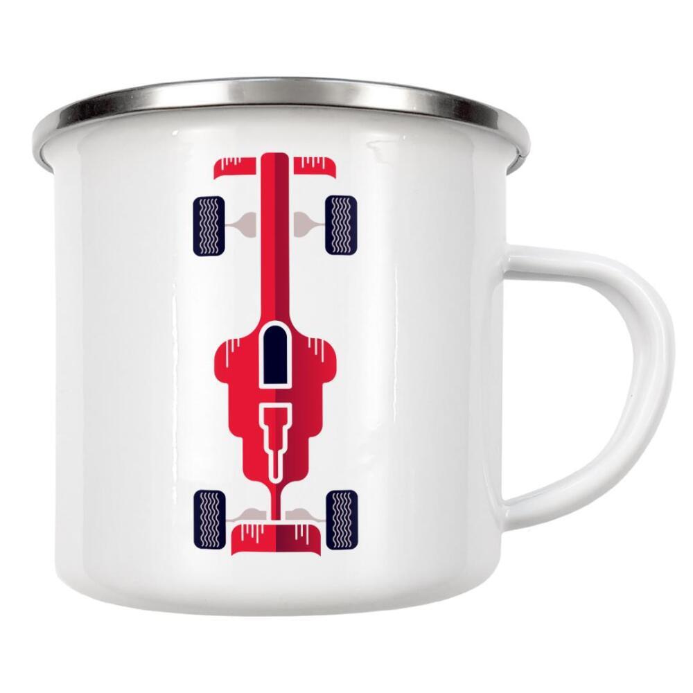 Emaille Tasse "Racer 03" artboxONE - Sport / Motorsport,Automobile,Sport,Männer