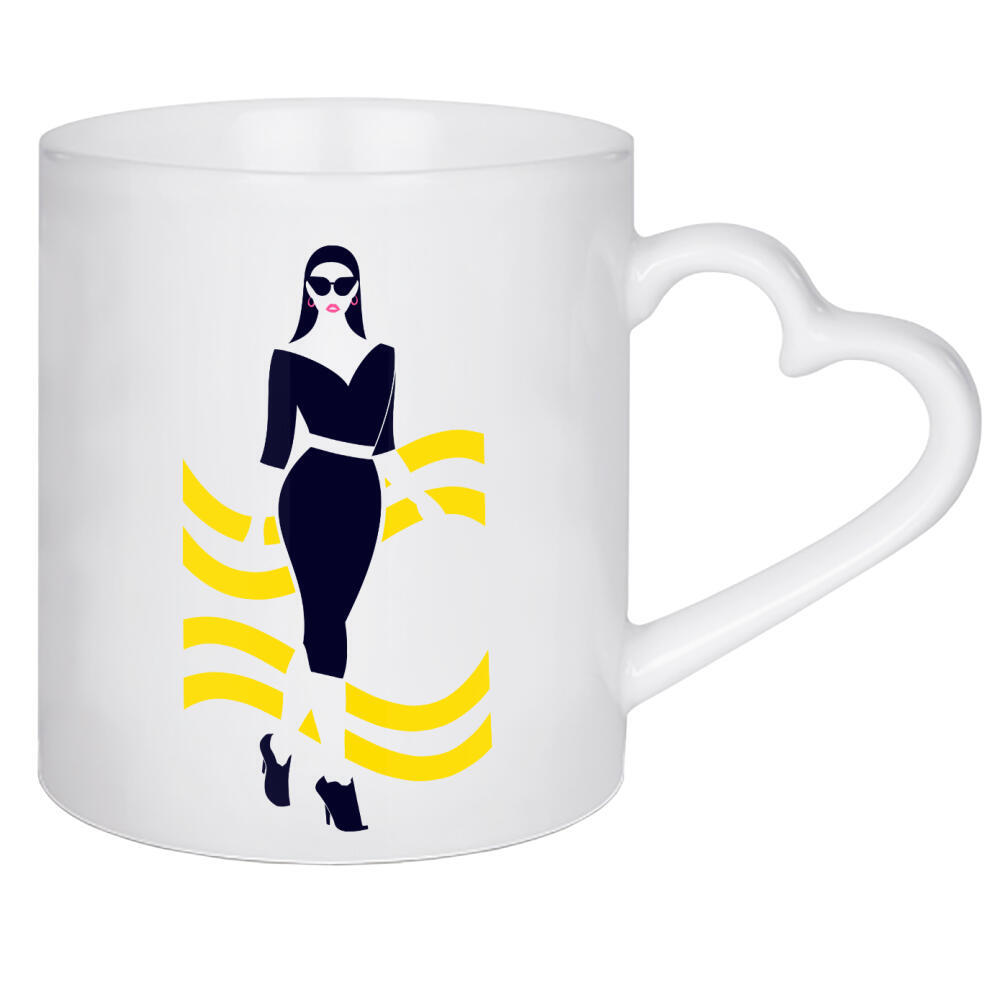 Herztasse "Black Dress" artboxONE - Fashion