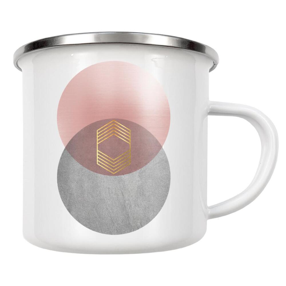 Emaille Tasse "Art Deco No. 3" artboxONE - Abstrakt,Geometrie
