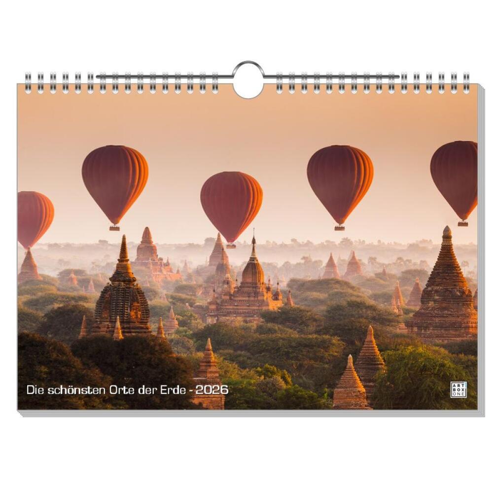 artboxONE Wandkalender A4 2025 Die schönsten Orte der Erde Reise