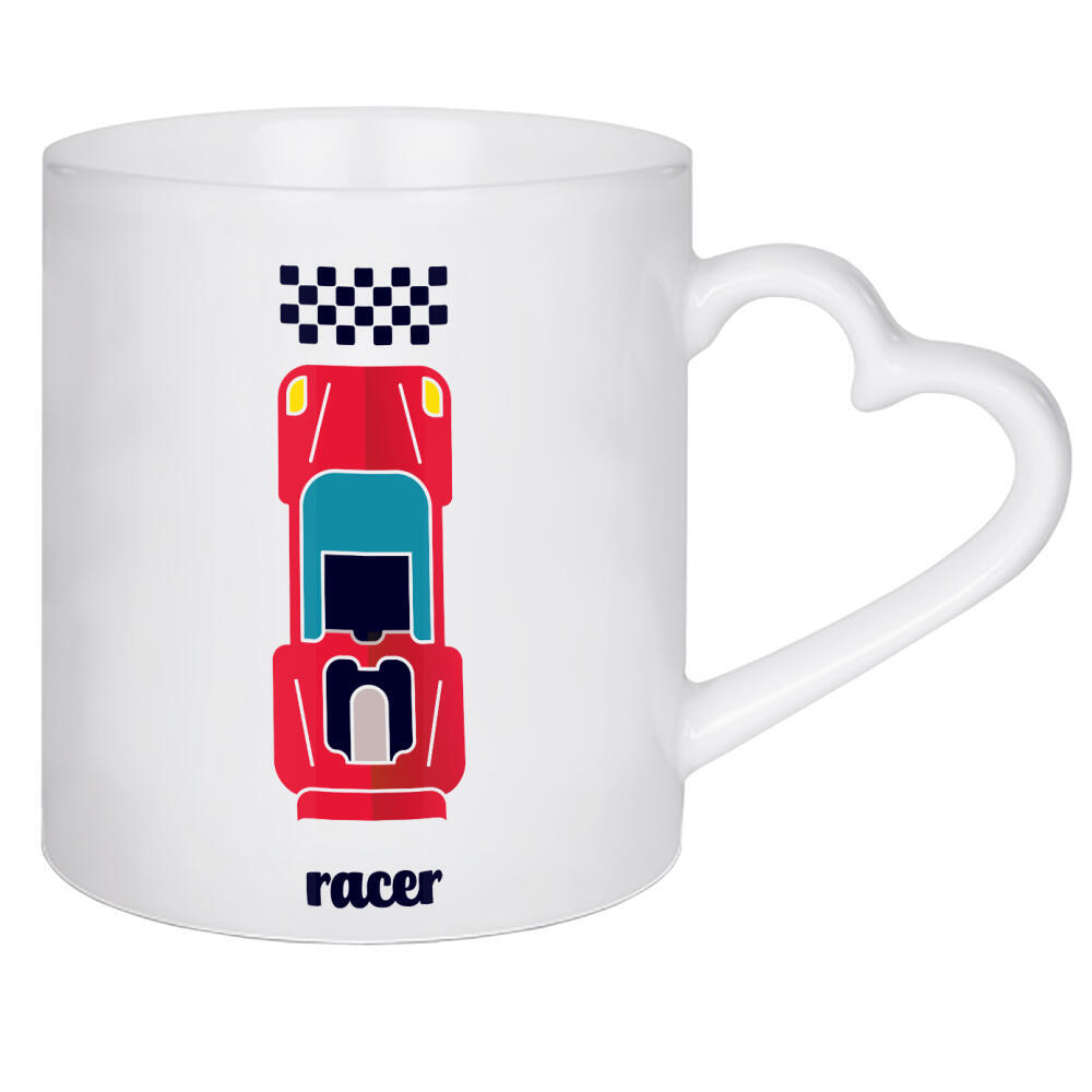 Herztasse "Racer 07" artboxONE - Typografie,Sport / Motorsport,Geometrie,Automobile,Sport