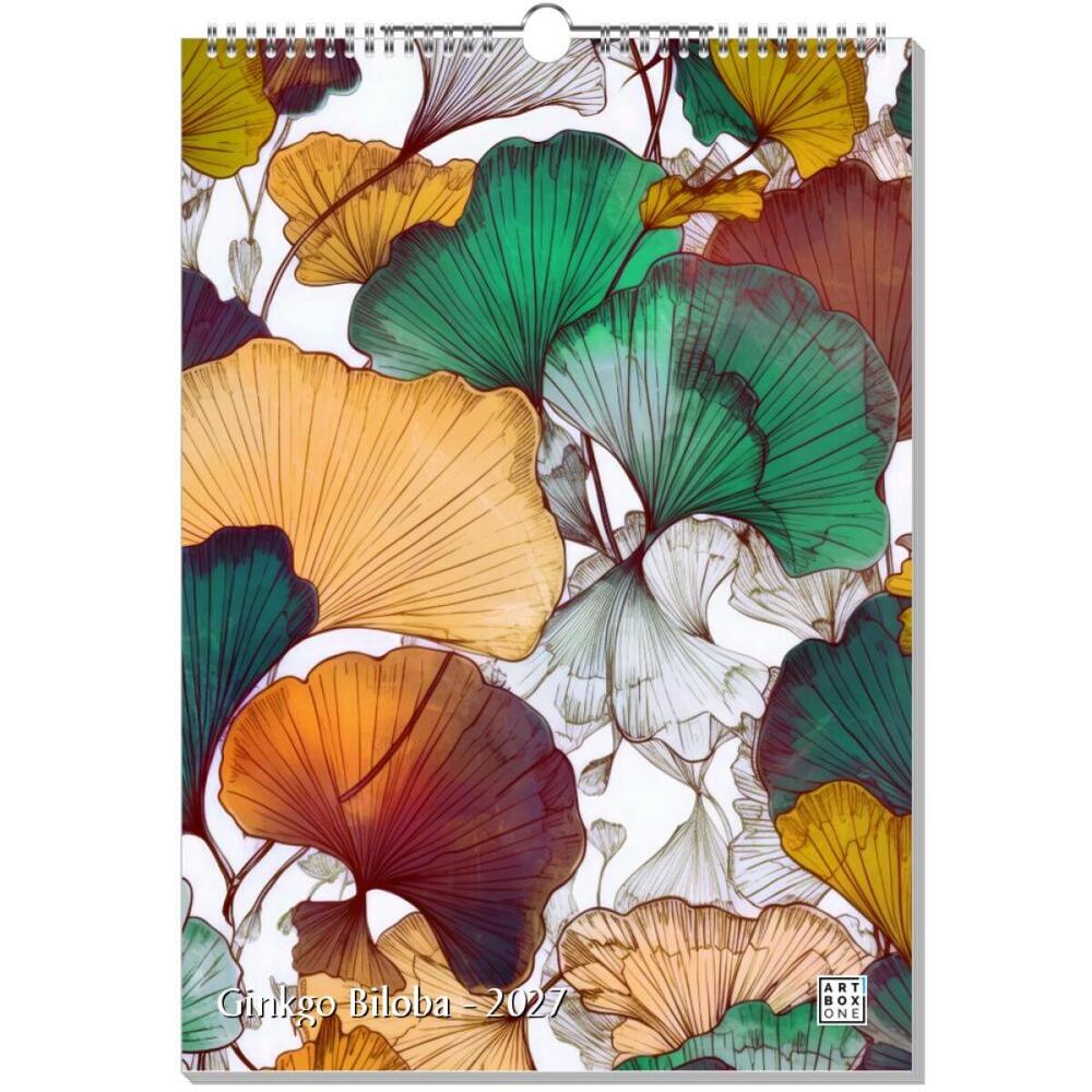 artboxONE Wandkalender A3 2026 Ginkgo Biloba Ginkgo