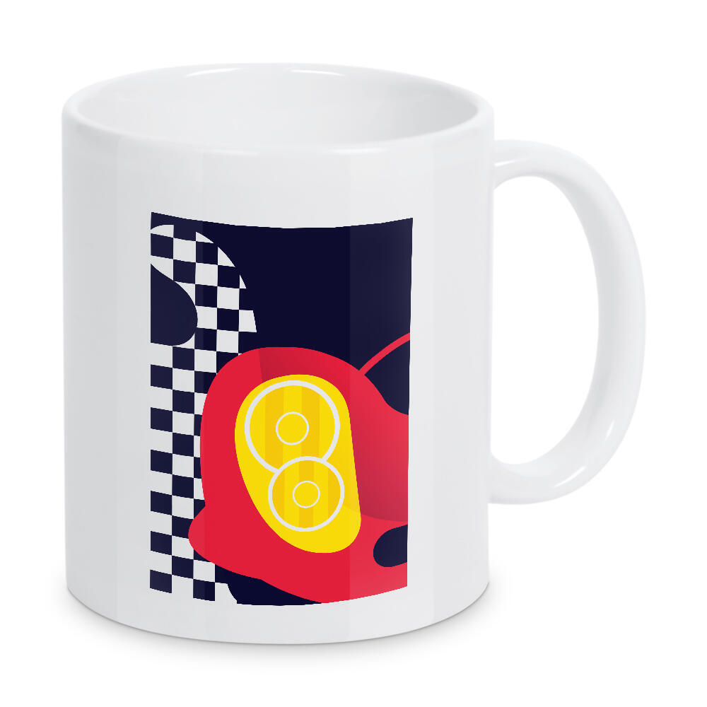 Tasse "Red Sports Car" artboxONE - Sport / Motorsport,Geometrie,Automobile,Sport - Red,Machine,Car,Vehicle,Fast,Cool,Luxury,Speed,Racing,Light,Vector