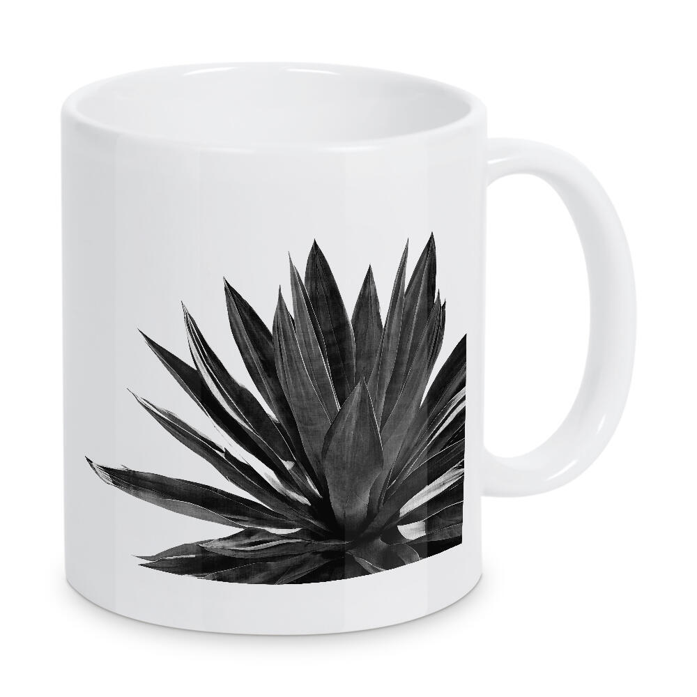 Tasse "Ginkgo Palm Black White" artboxONE - Natur,Floral,Schwarzweiß