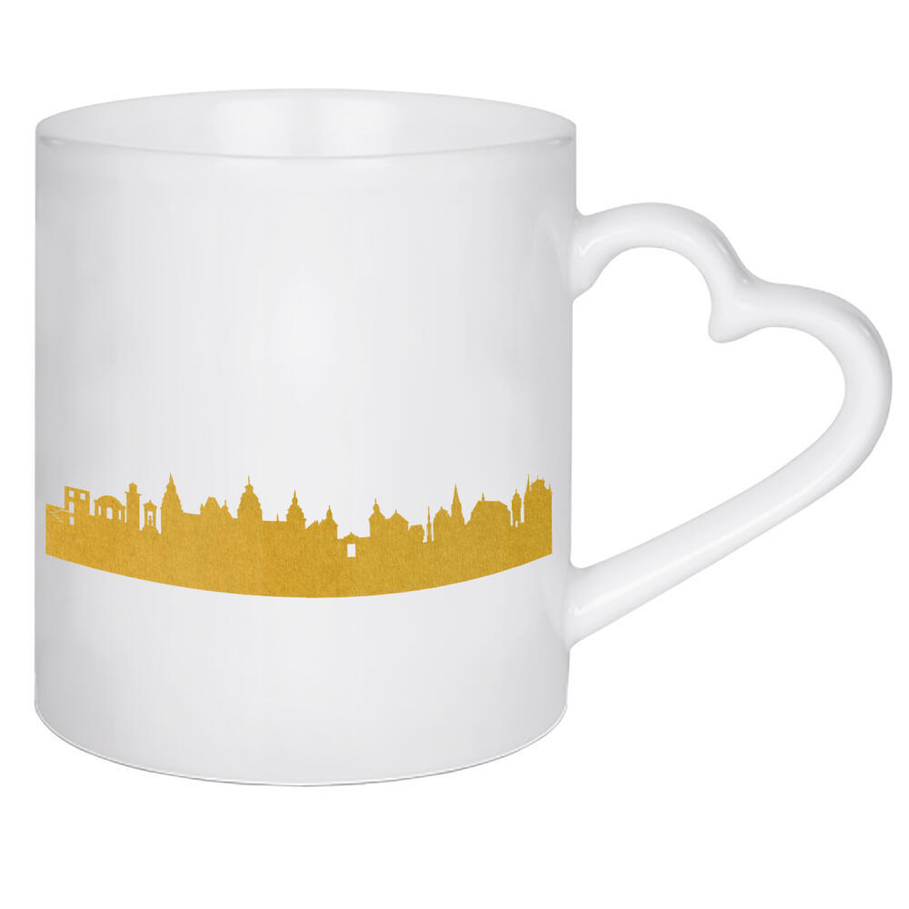 Herztasse "ASCHAFFENBURG GOLD Druck" artboxONE - Städte,Reise,Städte / Weitere