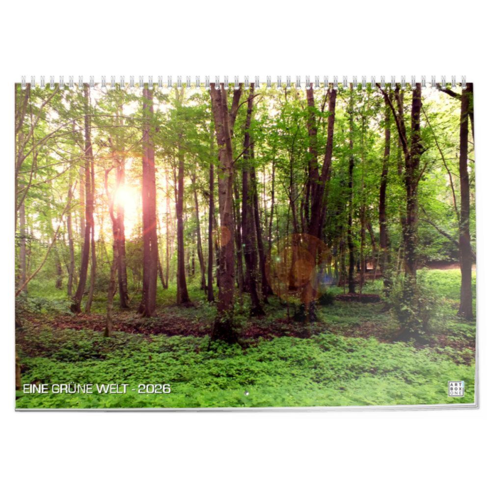 artboxONE Klappkalender A2 2026 EINE GRÜNE WELT Natur