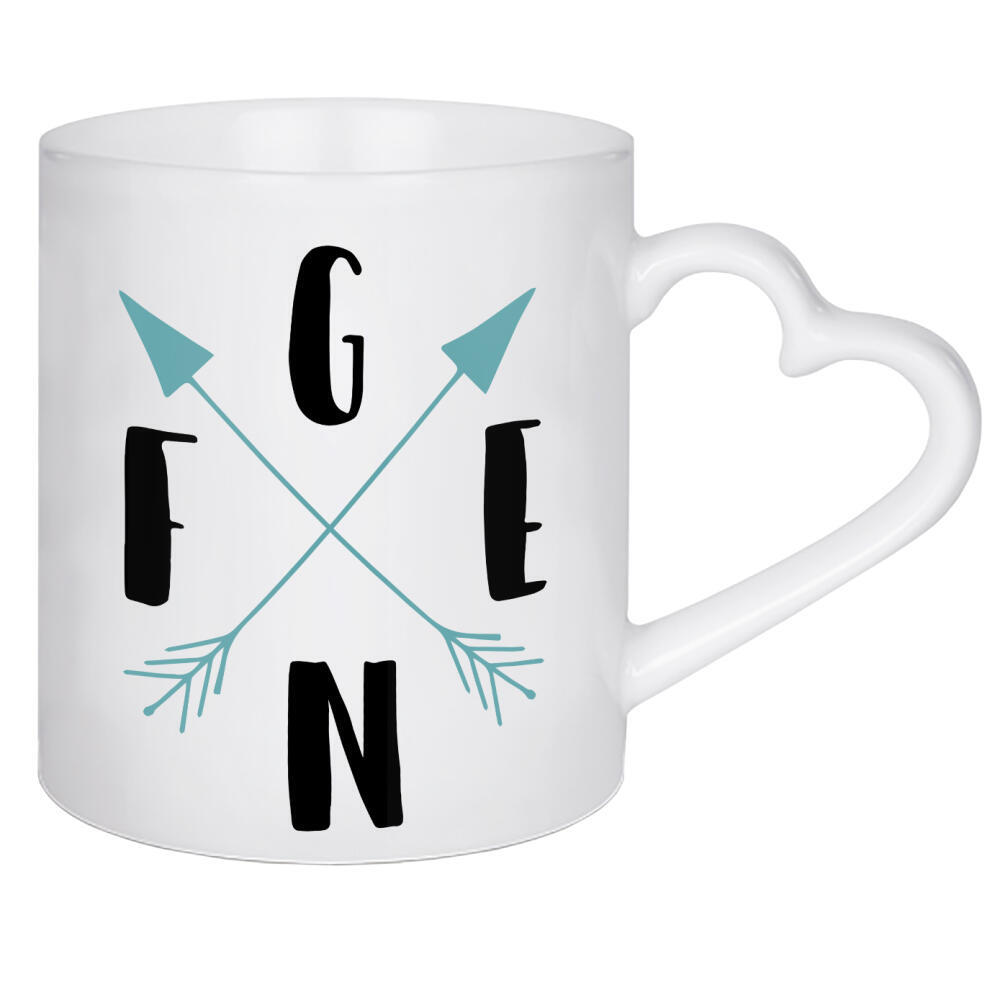 Herztasse "Genf 12" artboxONE - Städte,Typografie,Reise,Reise / Länder,Städte / Weitere