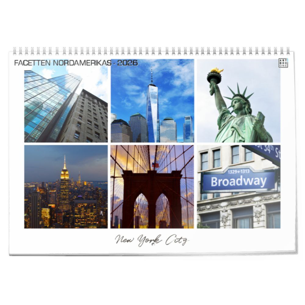artboxONE Klappkalender A3 2025 FACETTEN NORDAMERIKAS Nord amerika