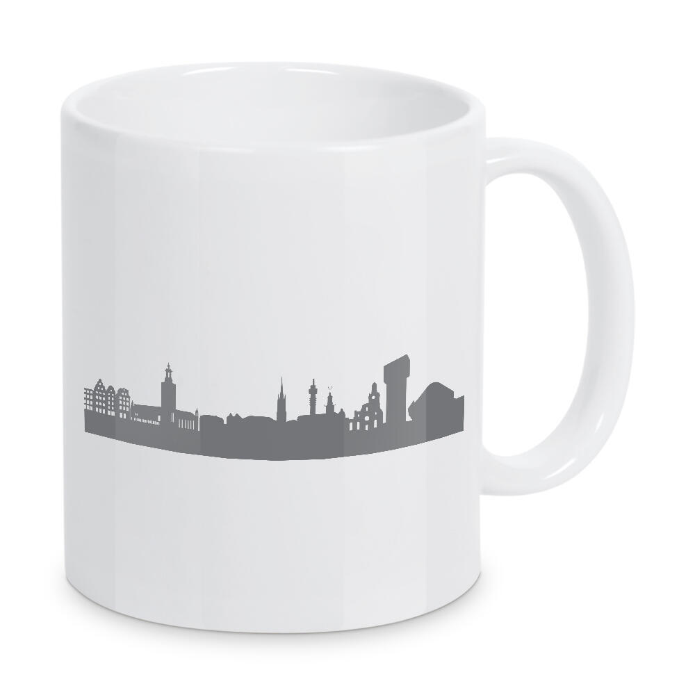 Tasse "STOCKHOLM 02 Dunkelgraue Skyline" artboxONE - Städte,Schwarzweiß,Städte / Weitere