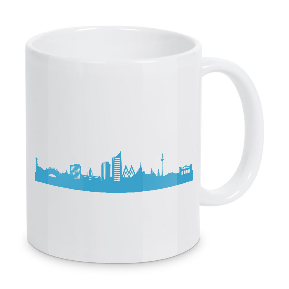 Tasse "LEIPZIG 05 Teal Skyline Print" artboxONE - Städte,Reise,Städte / Weitere