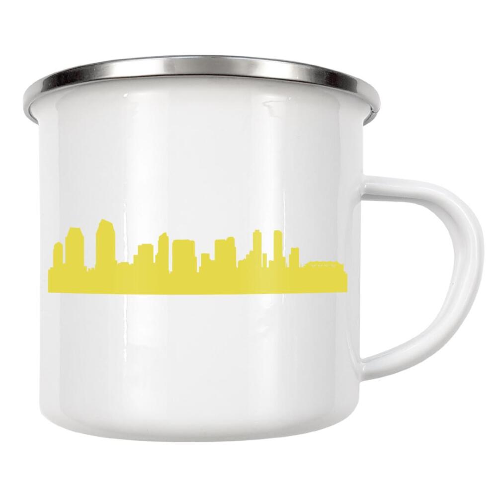 Emaille Tasse "SAN DIEGO 06 Skyline Spring-Green" artboxONE - Städte,Reise,Städte / Weitere