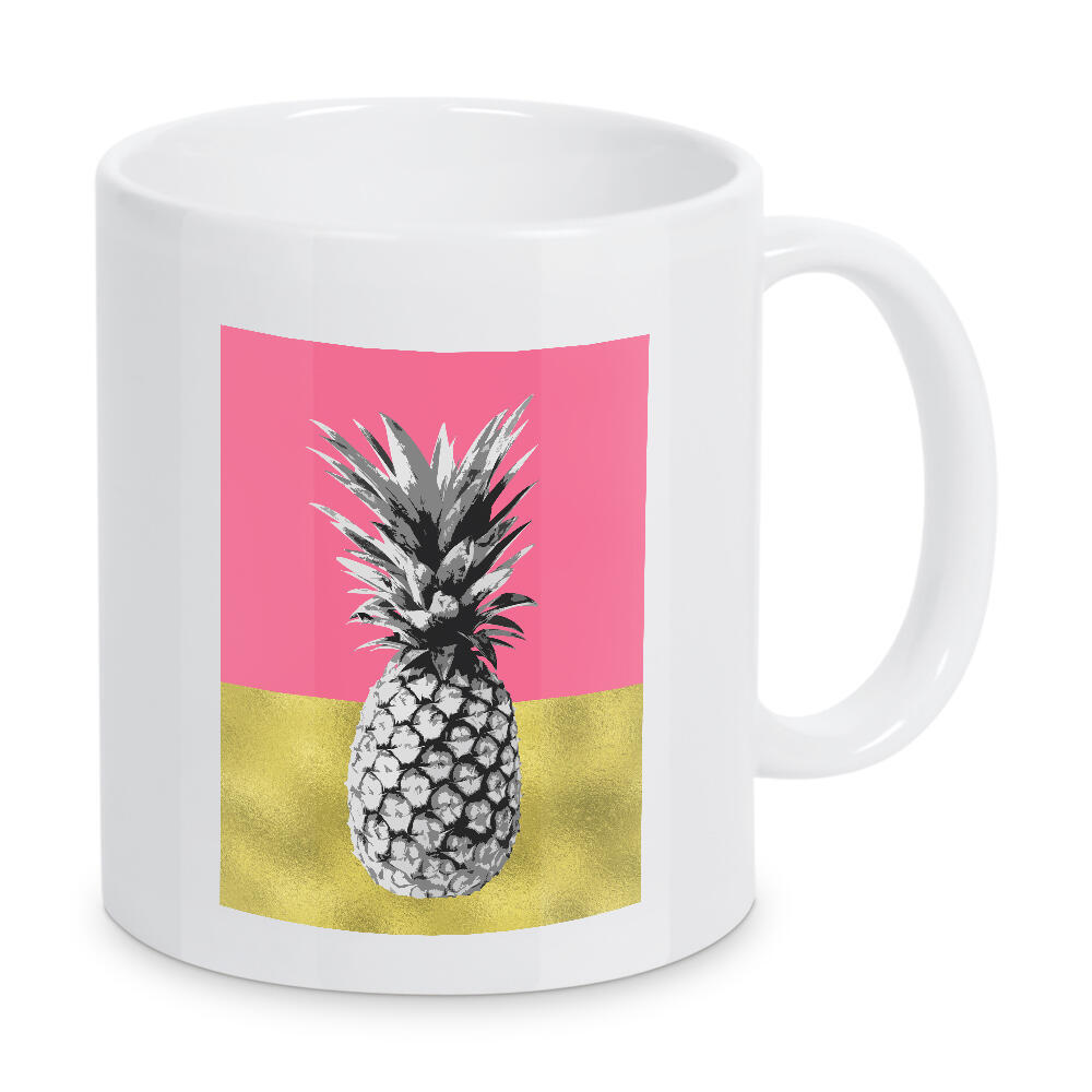 Tasse "Pink Tropical Pineapple" artboxONE - Geometrie,Essen & Trinken / Obst & Gemüse,Festivals