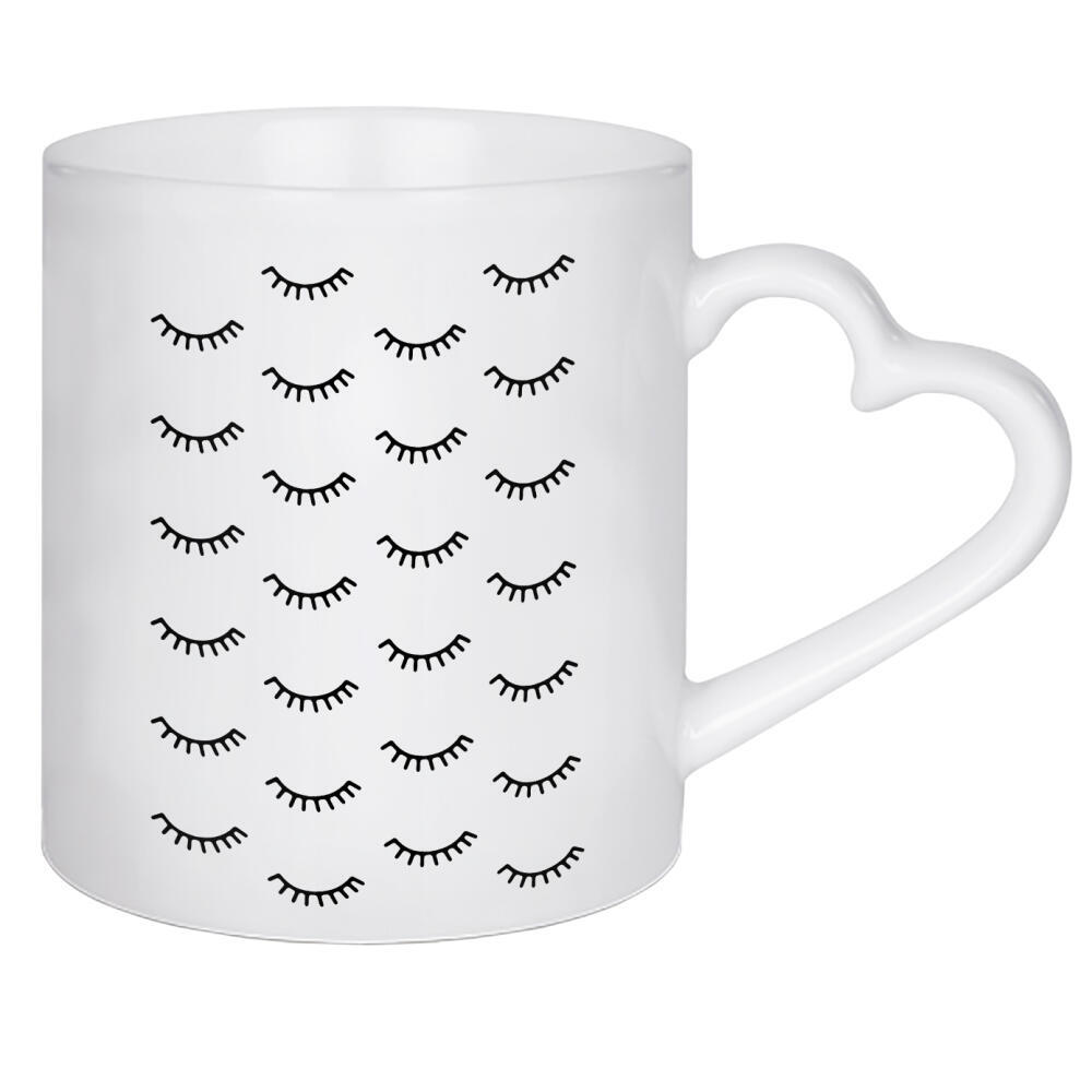 Herztasse "Eyes Close" artboxONE - Abstrakt